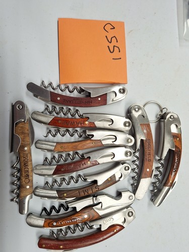 Assorted wood corkscrews - assorted,